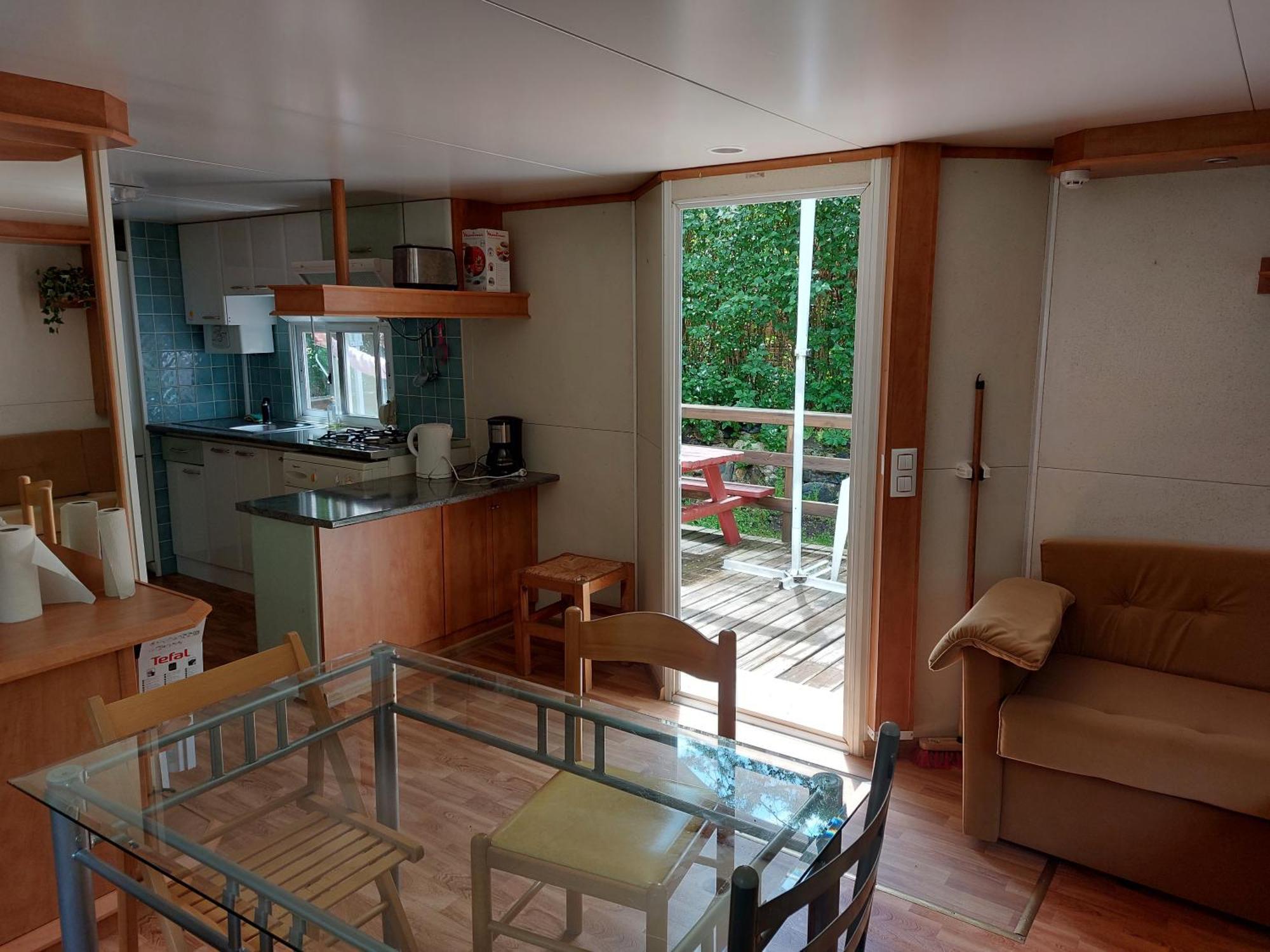 Camping L'Enclave Mobil-Home Estavar Buitenkant foto