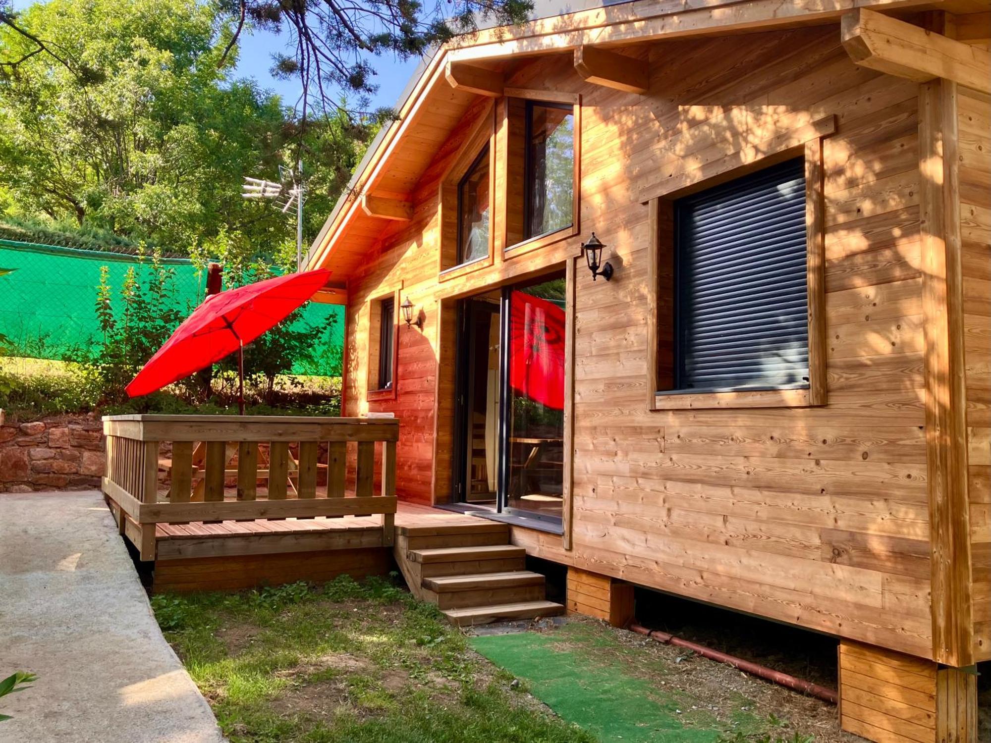 Camping L'Enclave Mobil-Home Estavar Buitenkant foto